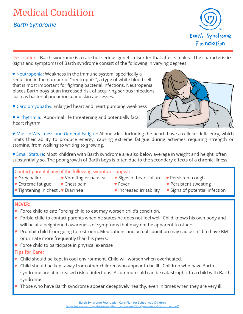 Barth Syndrome for Teachers