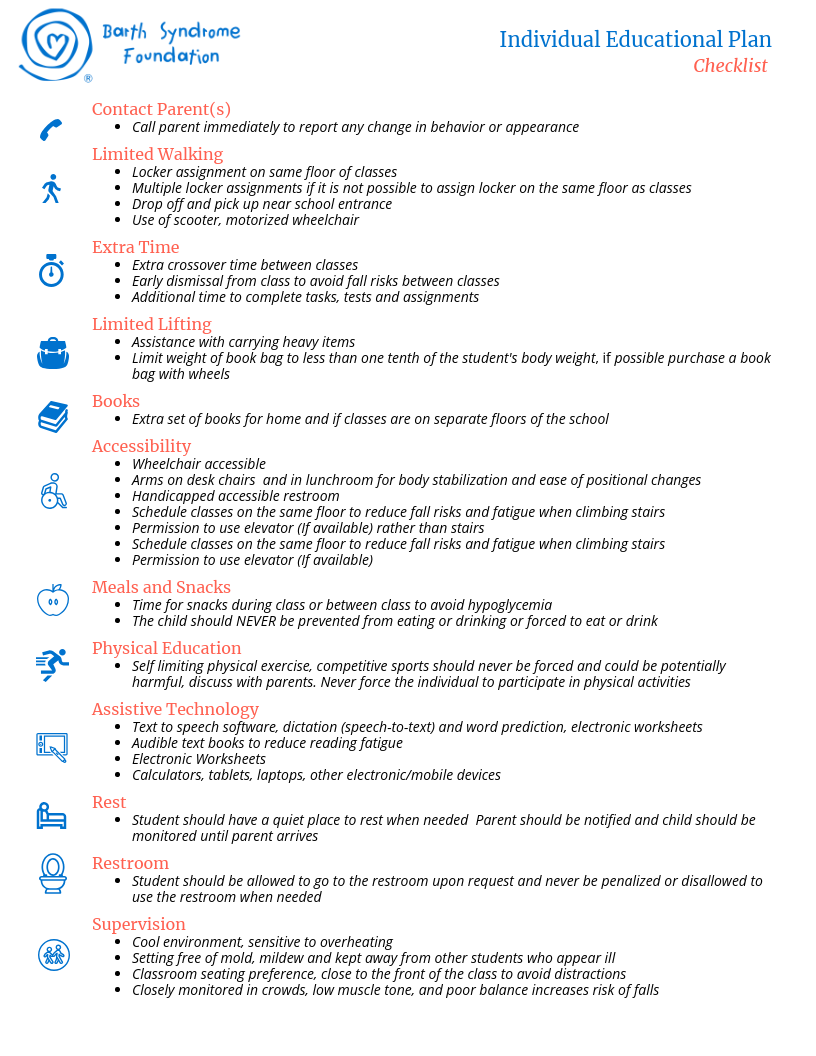 IEP Check List